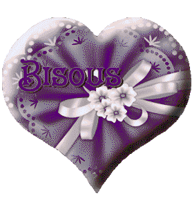 Gif animé bisous coeur